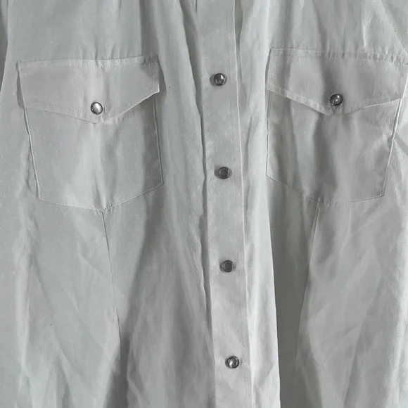 Roper pearl snap western shirt all over monotone print cowboy rodeo sz 2X - Picture 3 of 13